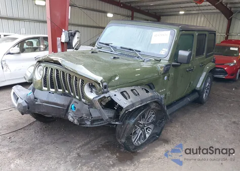 2023 Jeep Wrangler 4Xe Sahara 4X4 из США, поврежденный, VIN 1C4JJXP61PW683614
